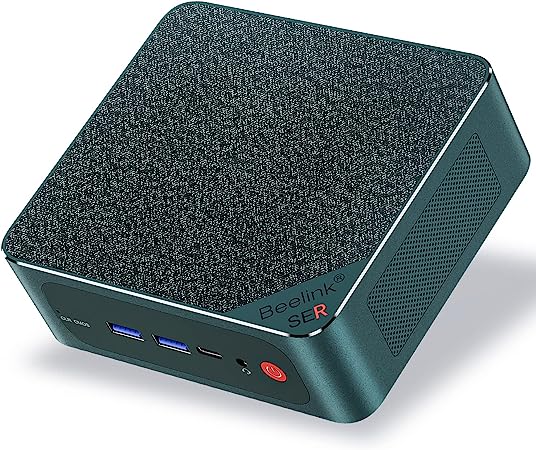 Beelink SER6 Pro Mini PC, Ryzen 7 7735HS Max 4.75GHz 8 Cores Mini Computer, AMD Radeon 680M, 32GB DDR5 1TB PCIe 4.0 SSD Micro Desktop, Small Gaming PC 4K HDMI, DP, USB4, 2.5G RJ45, WiFi6, BT5.2