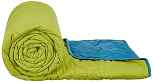 Amazon Brand - Solimo Microfibre Reversible Double Bed Comforter/Quilt/AC Blanket|Aqua Blue & Olive Green|120 GSM