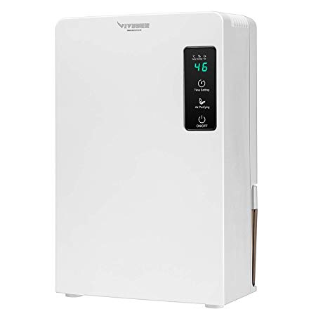 VIVOSUN 2200ML Auto Defrost Dehumidifier, Ultra-Quiet Dehumidifier with Timer Drain Hose for Basement or Smaller Room