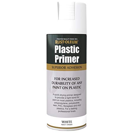 Rust-Oleum AE0030003E8 400ml Plastic Primer Spray Paint-White, not_ not_Applicable