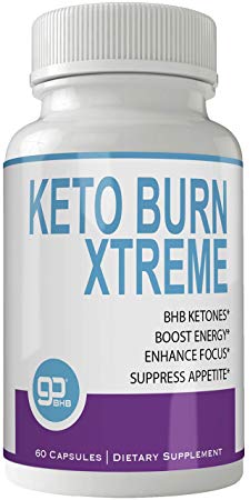 Keto Burn Xtreme Weight Loss Pills, Extreme Natural Ketogenic Burn Fat Supplement, 800 mg Formula with New GO BHB Salts Formula, Advanced Appetite Suppressant Capsules