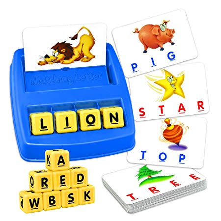 Educational Learning Toys for 2-5 Year Olds Boys Girls Kids, TOPTOY Memory Spelling Games for Kids Ages 2-5 Birthday Christmas Xmas Gifts for 2-5 Year Old Boys Stocking Stuffers Fillers Colorful ZMPD1