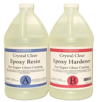 EPOXY RESIN 1 Gal Kit, General Purpose, Crystal Clear (Coating, Table Tops )