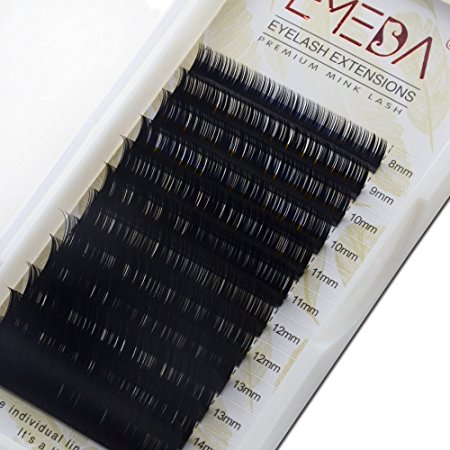 EMEDA Mink Lash Extension C Curl Eyelash Extensions Individual Lashes Strip .05 Thickness Mix Length Lashes Tray