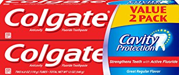 Colgate Cavity Protection Toothpaste, 6 Ounce, 2 Count