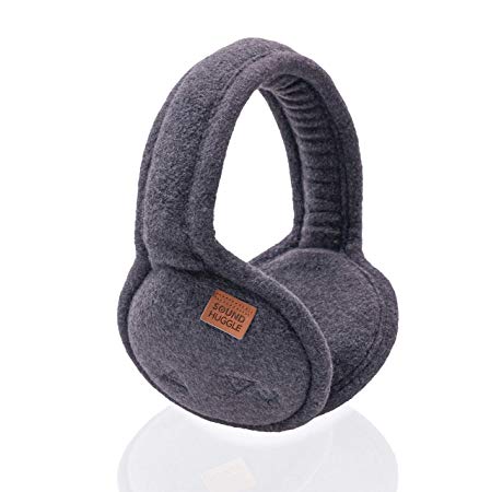 Winter Bluetooth Earmuffs & Ear Warmer Headphones - Micro-Thermal Engineered for Comfort, Warmth, and Premium Sound Quality, Portable and Durable with Flexible Band (Fleece Charcoal)