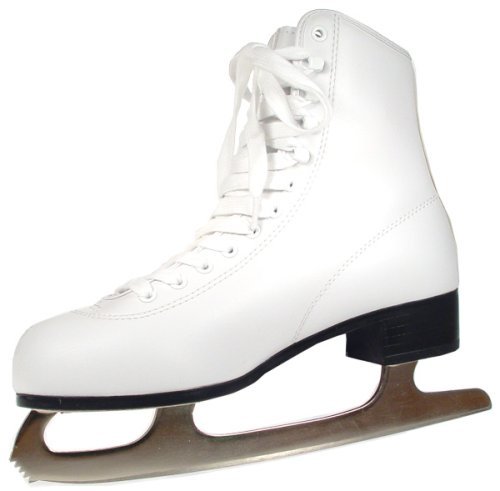 American Athletic Shoe Women's Tricot Lined Ice Skates, White