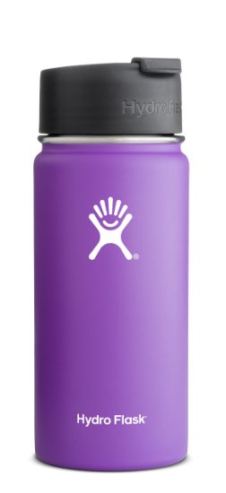 Hydro Flask Vacuum Insulated Stainless Steel Water Bottle Wide Mouth w Hydro Flip Cap