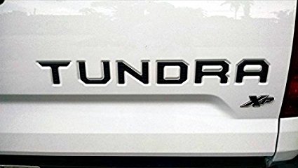 Toyota Tundra 2014 2015 2016 2017 Piano Black Tailgate Letters Insert