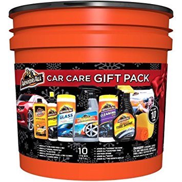 Armor All Car Care Gift Pack 10-Piece Bucket | Keeps Your Car Looking Like New (Multicolor)