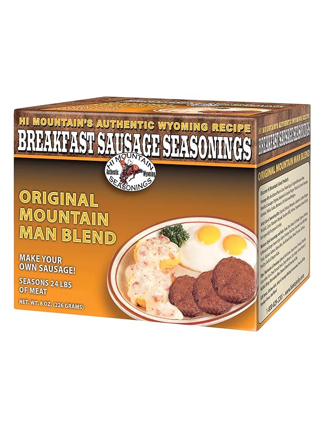 Hi Mountain Seasonings - Original Mountain Man Breakfast Sausage Seasoning - Make Your Own Delicious Breakfast Sausage