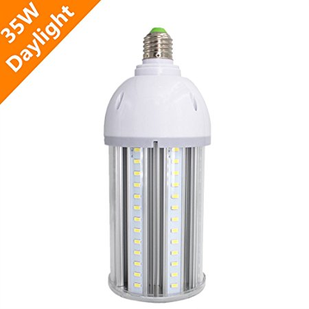 LightingWill LED Corn Light Bulb 35W Daylight White CRI80  3600 Lumens 6500K E26 Socket Ultra Bright 360 Degree Fashion For Indoor Outdoor Large Area Use