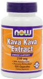 NOW Foods Kava Kava Extract Stress Support 250mg 120 Capsules