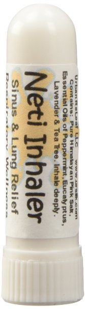 NETI INHALER Sinus & Lung Relief. HIMALAYAN SALT AIR! Respiratory Wellness. Clearing, Healing Ions, Aromatherapy. Energizing scent! Breathe SALT AIR anywhere! Pocket or Purse Stick, Handy Portable. Contains Himalayan Pink Salt & Healing Botanical Blend. Inhale Deeply for Colds, Asthma, Cough. Ion therapy. 100% Pure and Natural.