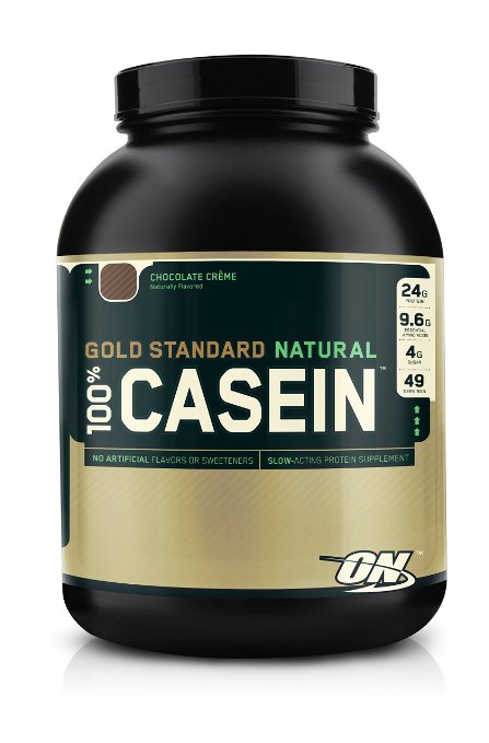 Optimum Nutrition 100 Casein Protein Naturally Flavored Chocolate Creme 4 Pound