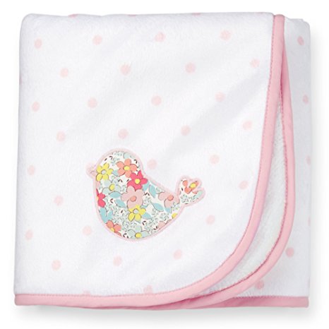 Carter's Baby Girls' Bird Appliqué Velboa Blanket