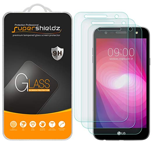 [3-Pack] Supershieldz for LG X Charge Tempered Glass Screen Protector, Anti-Scratch, Anti-Fingerprint, Bubble Free, Lifetime Replacement