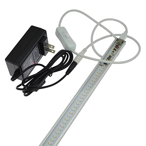 Linkable 24 Inch Low Profile Aluminum LED Rigid Strip for Display Case and Under Cabinet Light with Power Supply