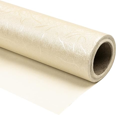 WRAPAHOLIC Wrapping Paper Roll - Basic Texture Cream Design for Birthday, Holiday, Wedding, Baby Shower Wrap - 30 Inch x 16.5 Feet