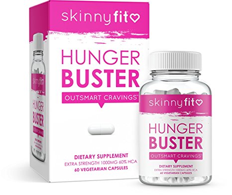 SkinnyFit Hunger Buster Metabolism Booster: 1 month supply (60 capsules of Garcinia Cambogia)