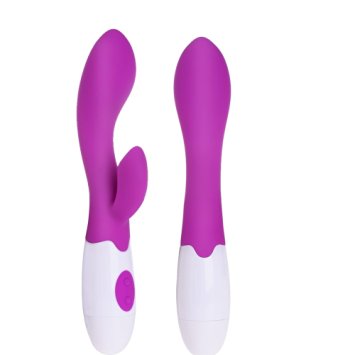 Nomisex 30-frequency Rabbit G-spot and Clitoral Vibrator with Dual Powerful Motors (Pink-style 1)