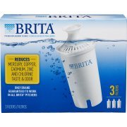 Brita 3 Count Water Filter Pitcher Advanced Replacement Filters (Packaging May Vary)