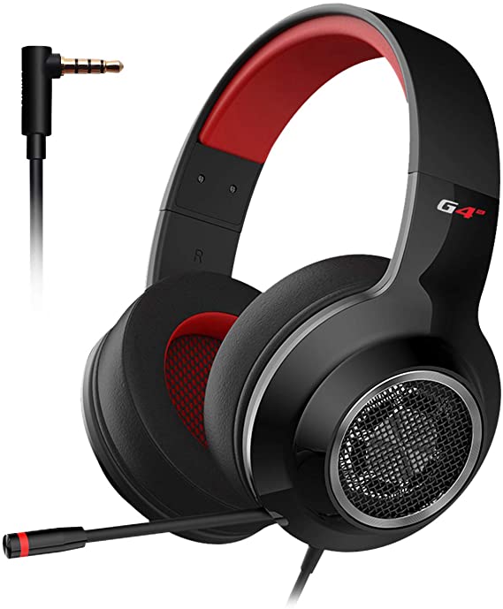 EDIFIER G4 SE Gaming Headset for PS4, PC, Xbox One Controller,Noise Cancelling Over Ear Headphones with Mic,Stereo Bass Surround, Soft Memory Earmuffs for Laptop Mac Nintendo Switch PS3 Games