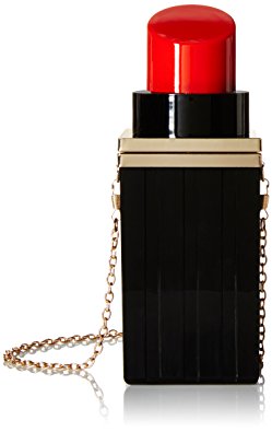 Buenocn Women Acrylic Black Lipstick Shape Evening Bags Purses Clutch Vintage Banquet Handbag Ls5672