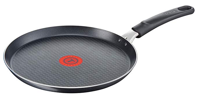 Tefal Elegance Aluminium Crepe Pan, Aluminium, Black, 43 x 25,8 x 5,5 cm