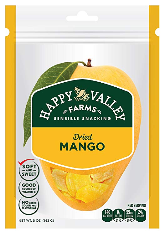 Happy Valley Farms Dried Mango, 5 ounce