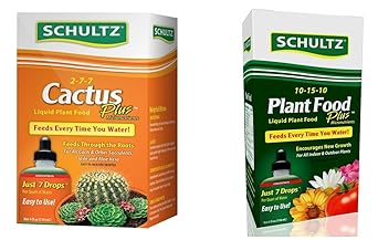 Schultz Cactus and All Purpose Liquid Plant Food Gardening Kit: 2 Items - 4 ounces each.