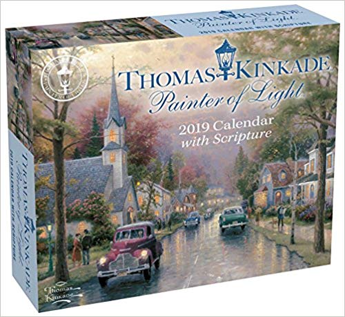 Thomas Kinkade Painter of Light with Scripture 2019 Day-to-Day Calendar