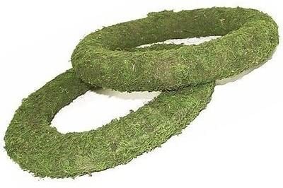 Mossed Padded Wreath Rings x 4. Very Easy to use - 12"