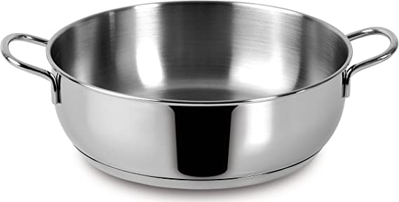 Lagostina Every Saucepan with 2 Handles, Stainless Steel, Diameter 24 cm