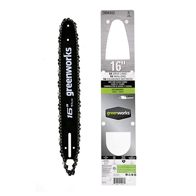 Greenworks 16-Inch Chainsaw Bar & Chain Combo 2904302