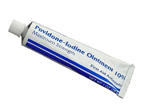 Special pack of 5 POVIDONE IODINE OINTMENT 10% 1oz tubes