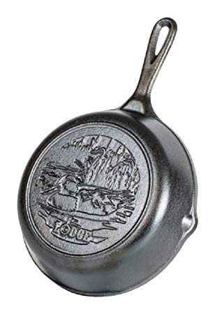 Lodge Wildlife Series - 8 Inch Seasoned Cast Iron Skillet with Duck Scene