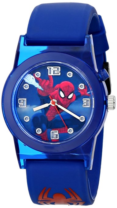 Marvel Ultimate Spider-Man  Kids' SPD3425 Analog Display Analog Quartz Blue Watch