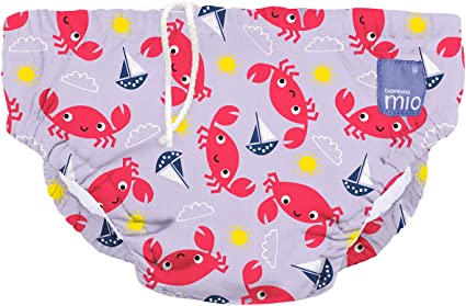 Bambino Mio, Reusable Swim Nappy, Leak-proof, Stylish and Lightweight, Crab Cove, Extra Large (2 Years )