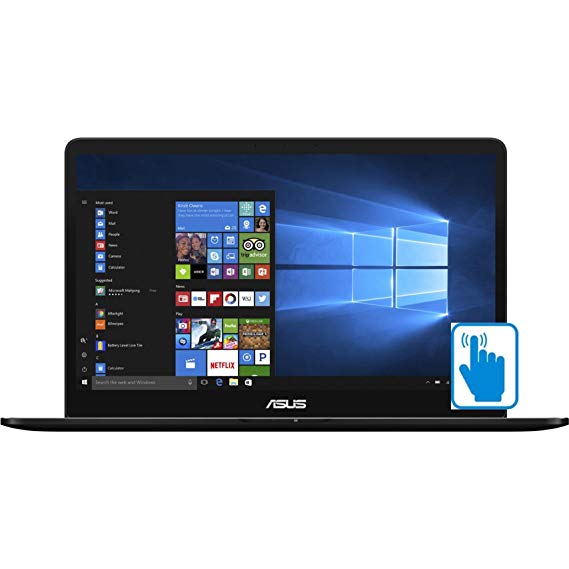 ASUS ZenBook Pro UX550VE-DB71T Premium 15.6 inch FHD Touch Laptop PC (Intel i7-7700HQ Quad Core, 16GB RAM, 512GB SSD, GTX 1050Ti, 15.6" Full HD (1920 x 1080) Touchscreen, Fingerprint, Win 10 Pro)