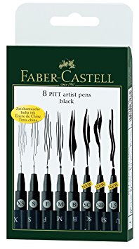 Faber-Castell Wallet Pitt Pen Nibs Art Set, Assorted