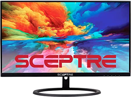 Sceptre IPS 24-Inch QHD LED Business Monitor 2560x1440 1440p DisplayPort HDMI 75Hz 300 Lux Build-in Speakers 2021 Black (E248W-QPT)