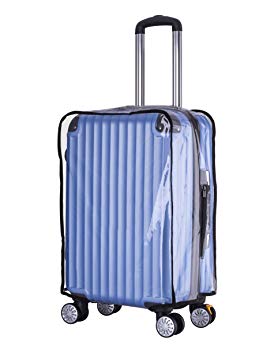 Holly LifePro Travel Waterproof Luggage Clear PVC Cover Protector Suitcase Fits Most 20" to 33" Luggage