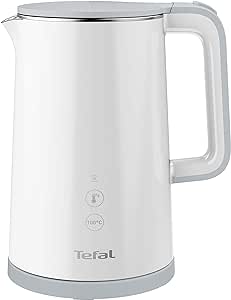 Tefal KO6931 Sense Kettle 1.5 Litre Capacity, Digital Display, 5 Temperature Levels, 360 ° Base, Water Level Indicator, Removable Limescale Filter, 30 Minute Keep Warm Function, White