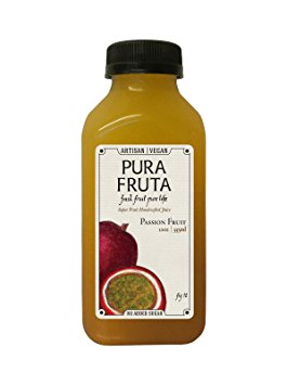 Pura Fruta Cold-Pressed Passion Fruit Juice 12oz (Pack of 6)