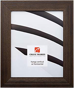 Craig Frames 1.5DRIFTWOODBK 22x28 Picture/Poster Frame, Wood Grain Finish, 1-1/2-Inch Wide, Distressed Black