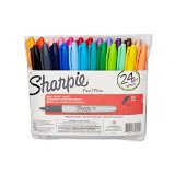 Sharpie Permanent Markers Fine Point Assorted Colors 24-Pack 75846