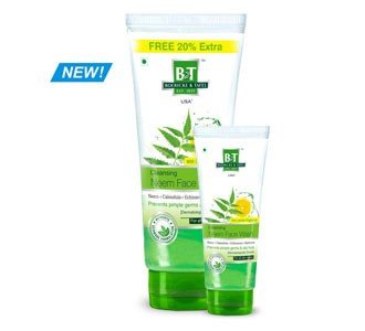 B&T Cleansing Neem Face Wash 60 ml Pack of 3