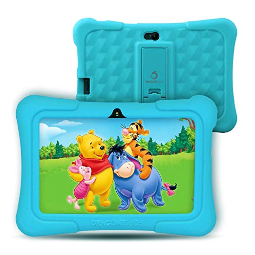 Upgraded - Dragon Touch Y88X Pro 7 inch Kids Tablet, 2GB RAM 16GB Android 9.0 Tablets, Kidoz Pre-Installed with All-New Disney Content WiFi Only - 2019 New Model - Blue