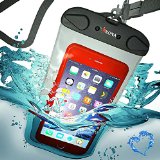 KonaTM Waterproof Case Heavy-Duty Double Seam Universal Waterproof Case 100ft Depth Waterproof Phone Pouch Fits Apple iPhone 66 Plus5S5C54 Samsung S6S5Note Etc